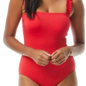 Kate Spade ♠️ Cherry Red One Piece Swimsuit